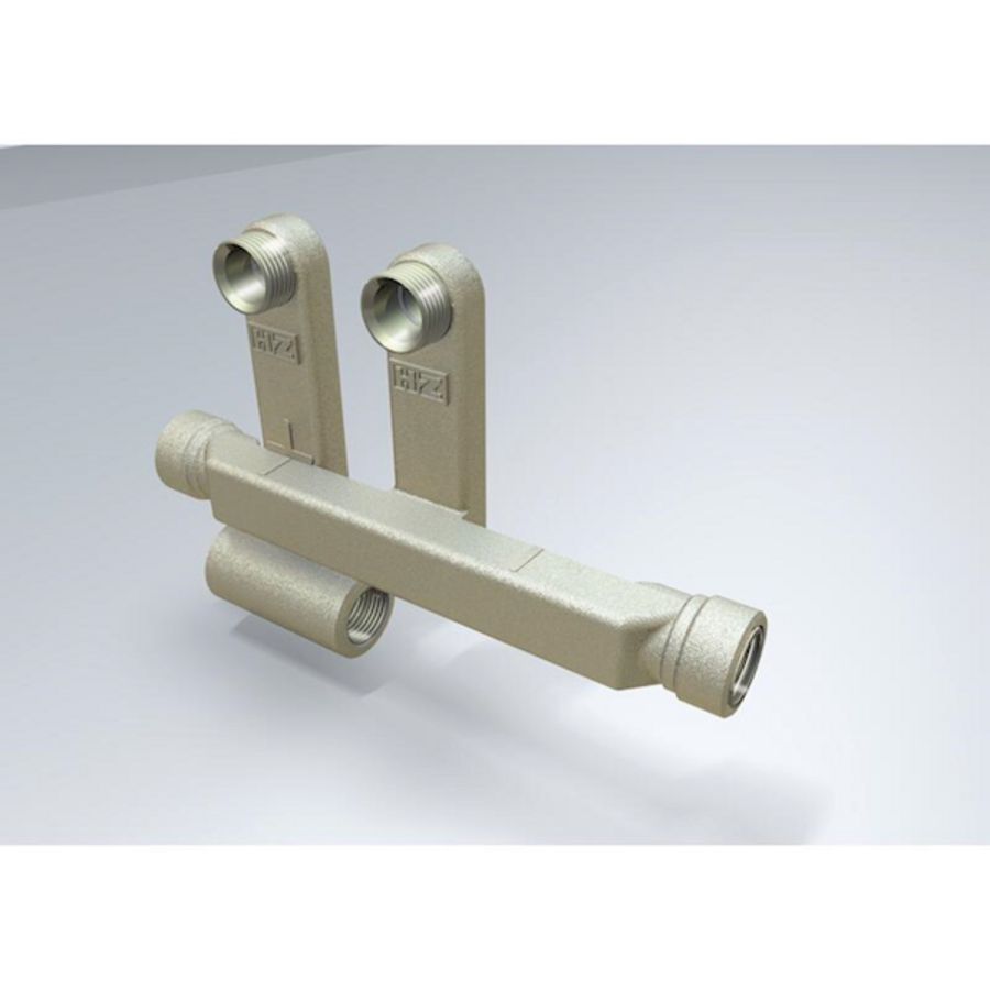 Radiatoraansluiting 1/2"bn. 2-delig