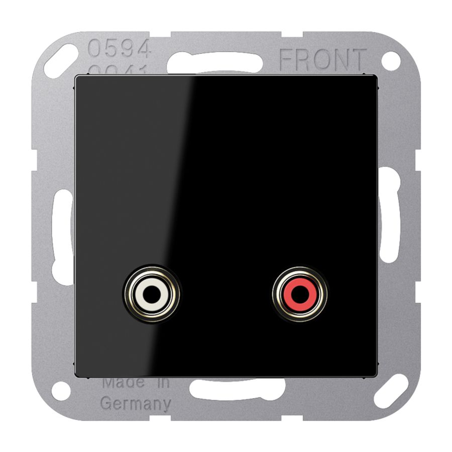 Afdekking A500 zwart voor Cinch Audio