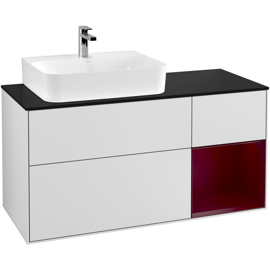Wastafelonderkast Finion 1200x603x501mm White Matt Lacquer F152HBMT