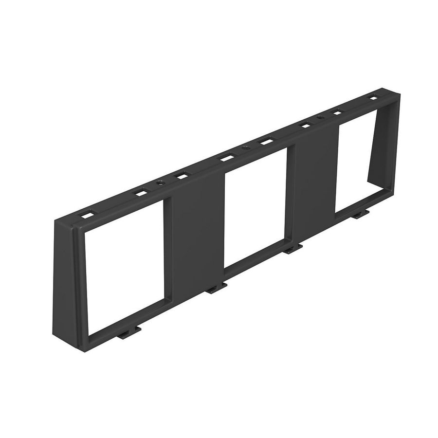 Inbouwraam voor 3x1 module 45 polycarbonaat VVE=5