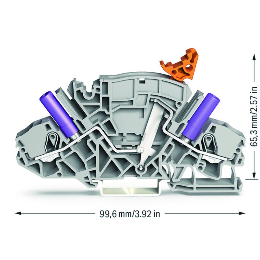 2-draads scheidings-+meetklem . 8821/045-000 VVE=20