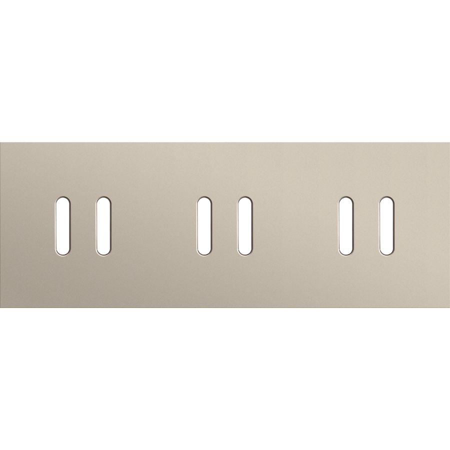 Drievoudige afdekpl. horizontaal 71mm centerafstand drie twe