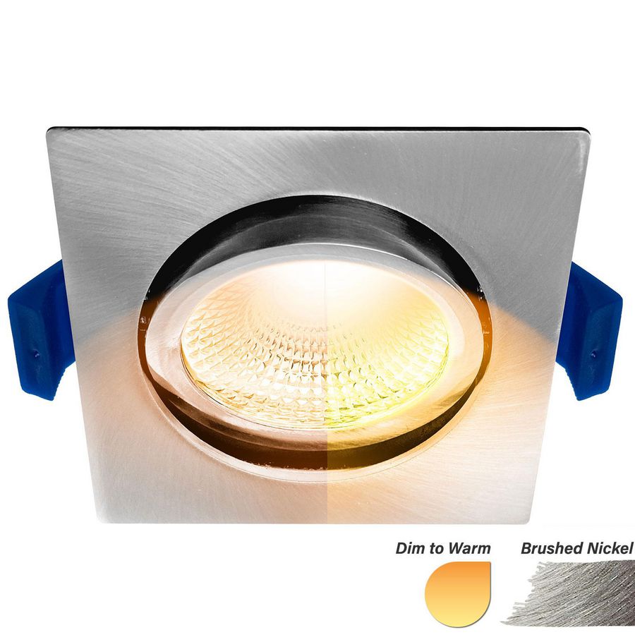 Inbouwspot led Spot 5W WarmDim IP54 geborsteld nikkel