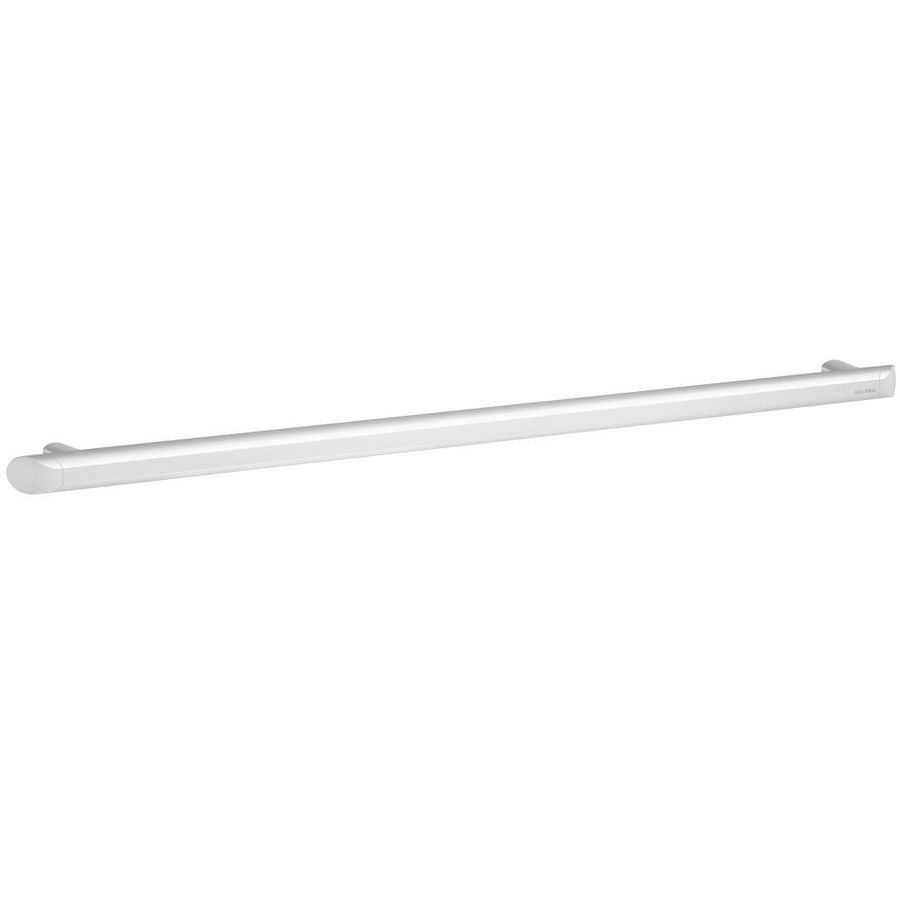 Greep recht Ø35 L.900 aluminium wit