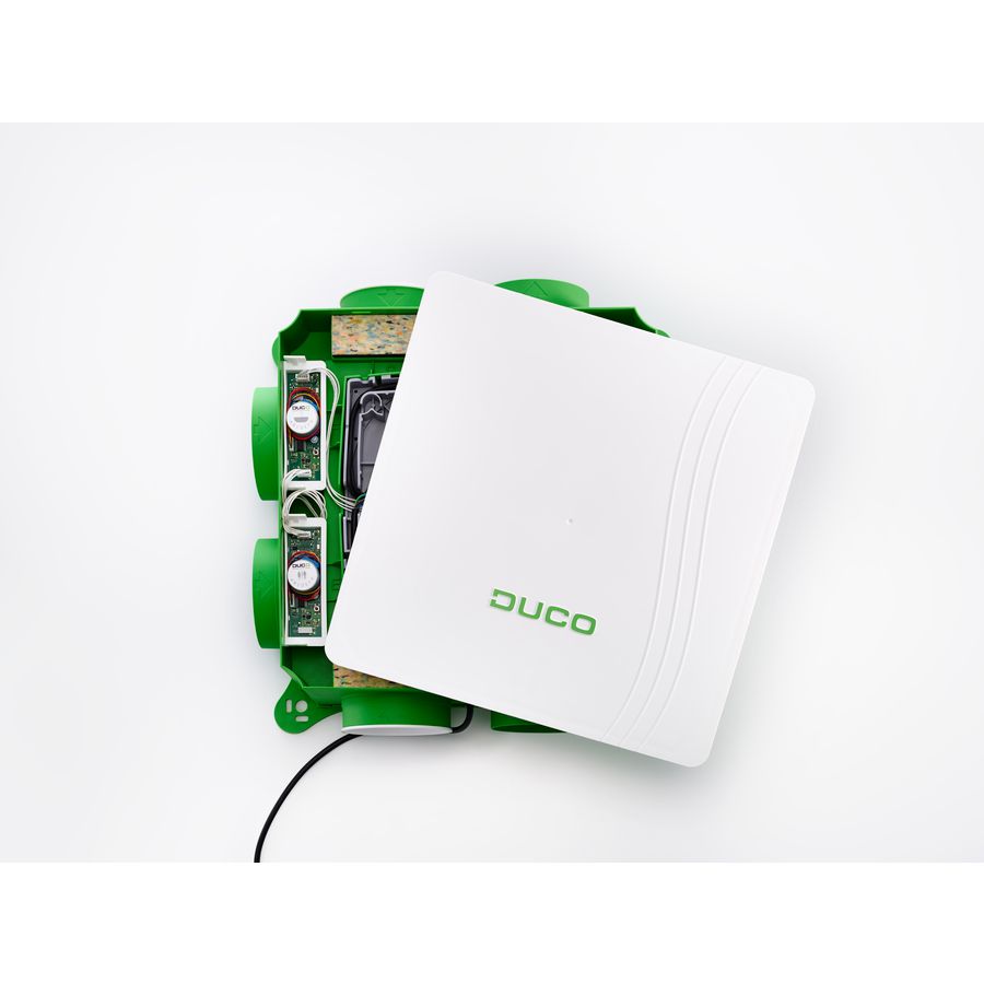 Woonhuisventilator DucoBox Focus RF wired 230 VAC vent. Gelijkstr