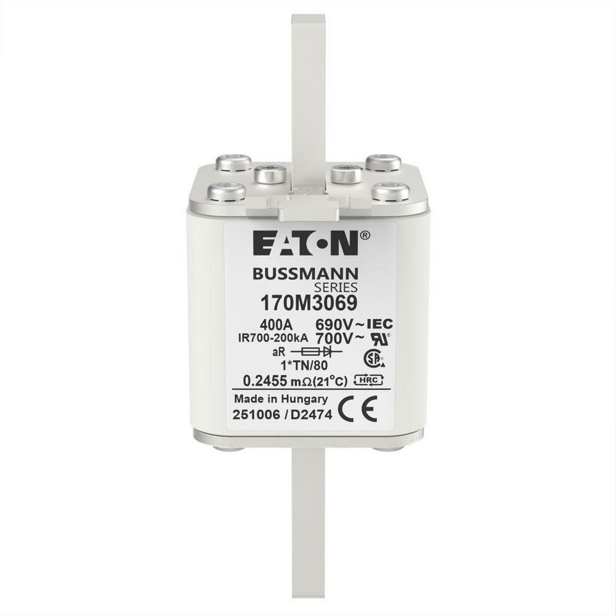 Zekering h. snelheid 400A AC 690V 200kA compact 1 45x VVE=6
