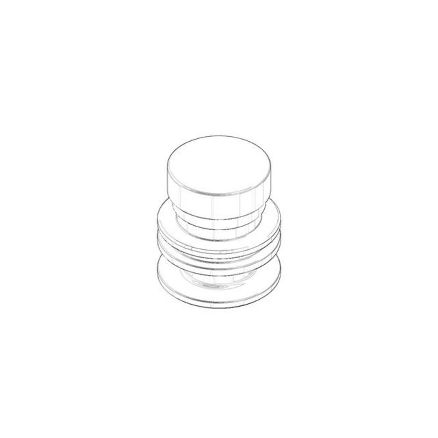 Bedieningselement 27x25,5mm Dark Platinum gebors.