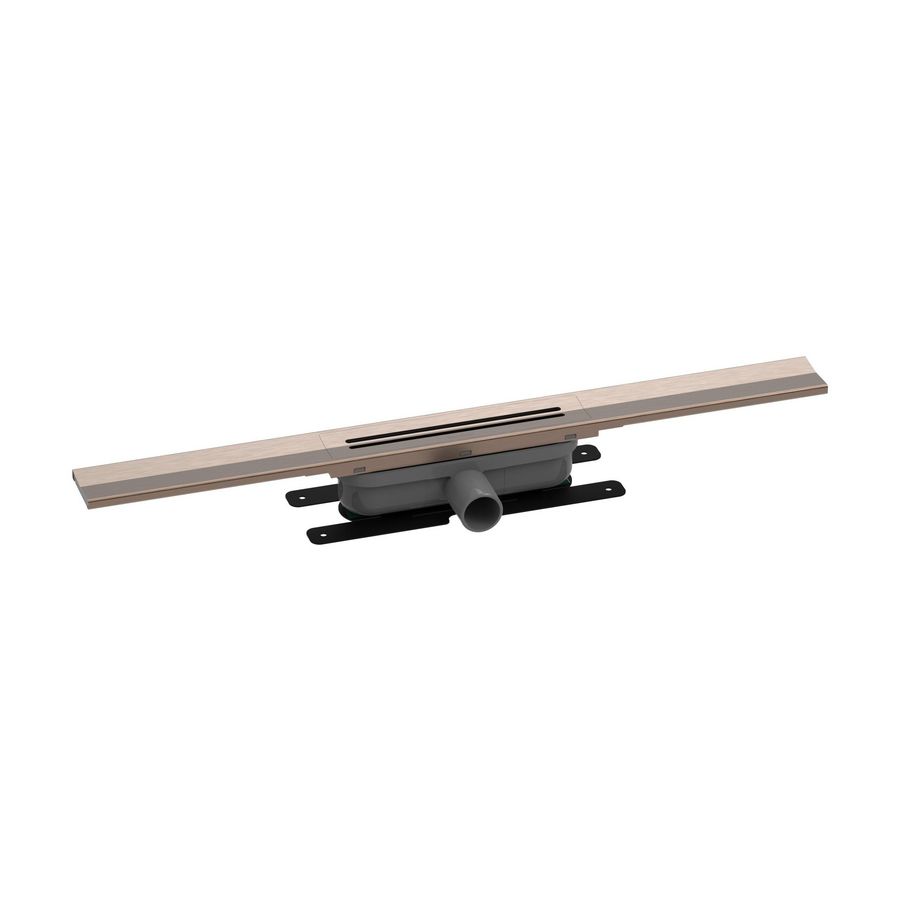 Douchegoot R-LINE CLEAN COLOR 900x60mm Brushed Red Gold incl. Dryphon sifon