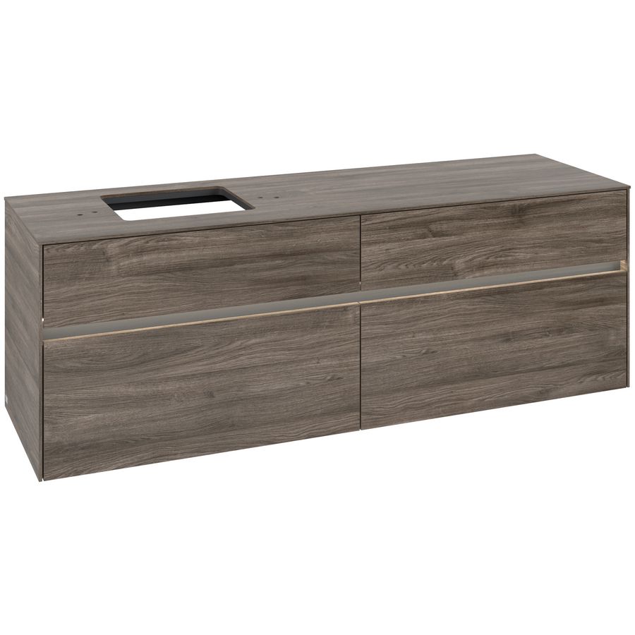 Wastafelonderkast Collaro 1600x548x500mm Sto.Oak C135B0RK