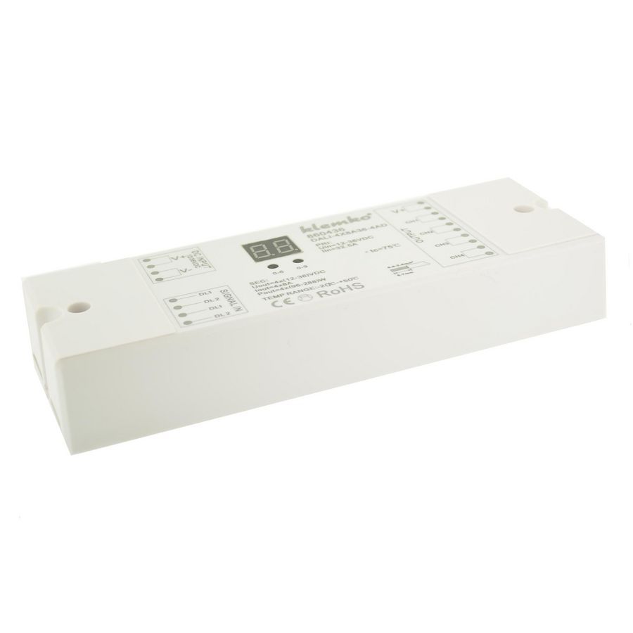 LED driver Dali controller constante span. 4adres. 4 uitg.