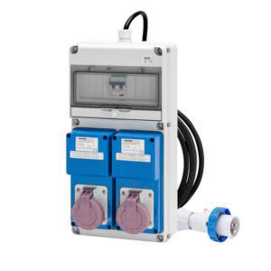 Q-DIN ACS-MOBIEL-DRAAGBAAR-MET KABEL EN STEKKER-2x2P+A