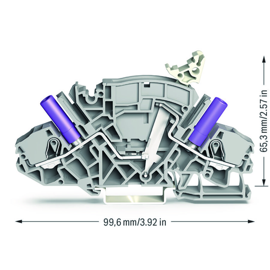 2-draads scheidings-+meetklem trafo.sch. 8811/045-000 VVE=20