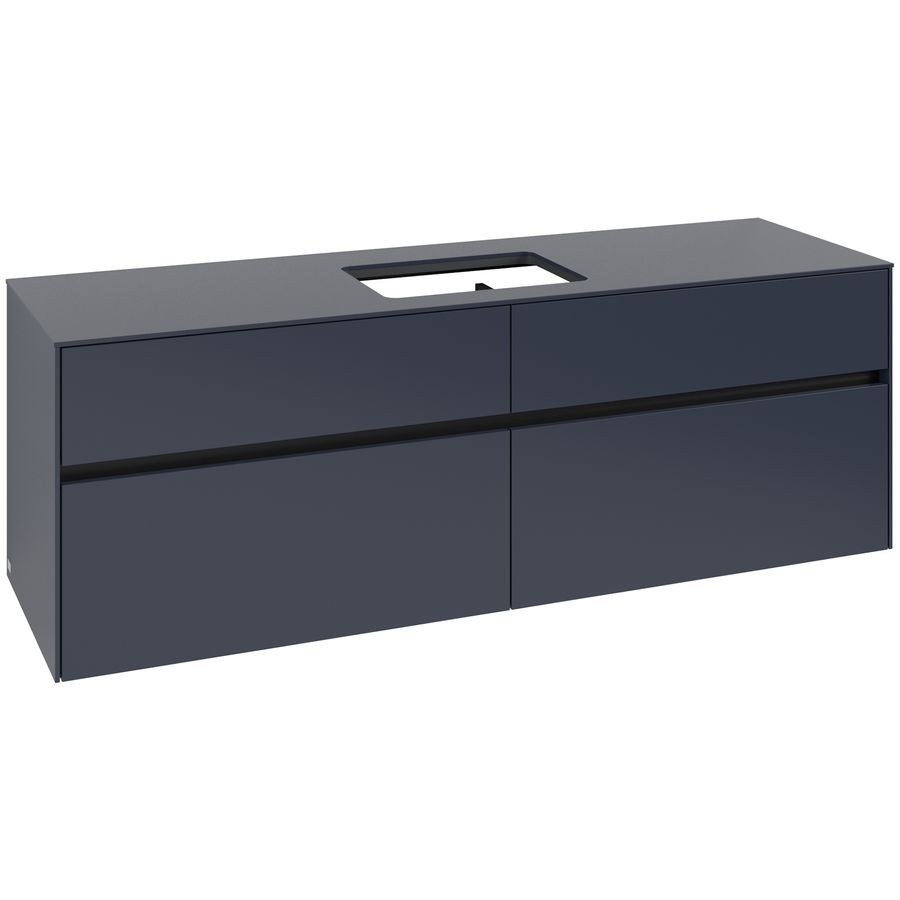 Wastafelonderkast Collaro 1600x548x500mm Marine Blue C120B0VQ