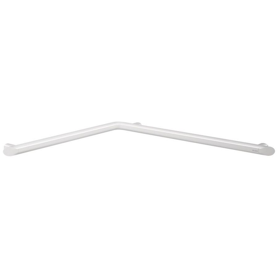 Douchestang haaks 2 muren Ø35 695x695 alu wit