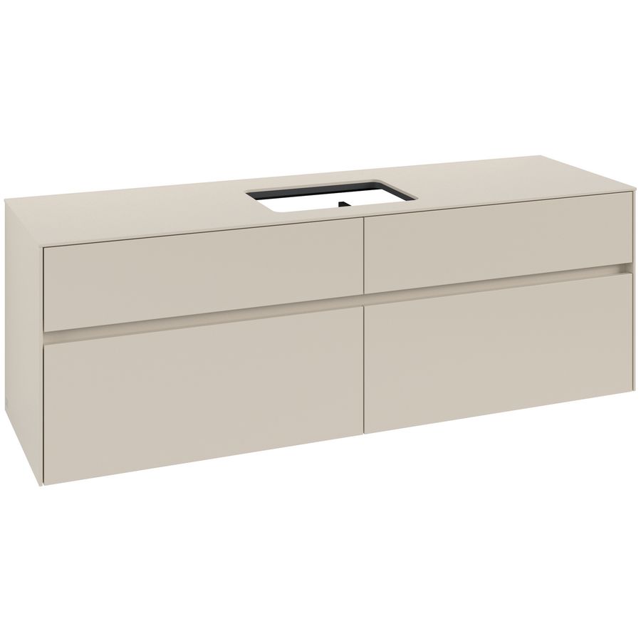 Wastafelonderkast Collaro 1600x548x500mm Cashmere Grey C120B0VN