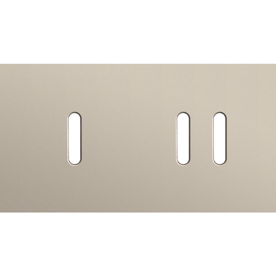 Tweevoudige afdekpl. horizontaal 71mm centerafstand een enke