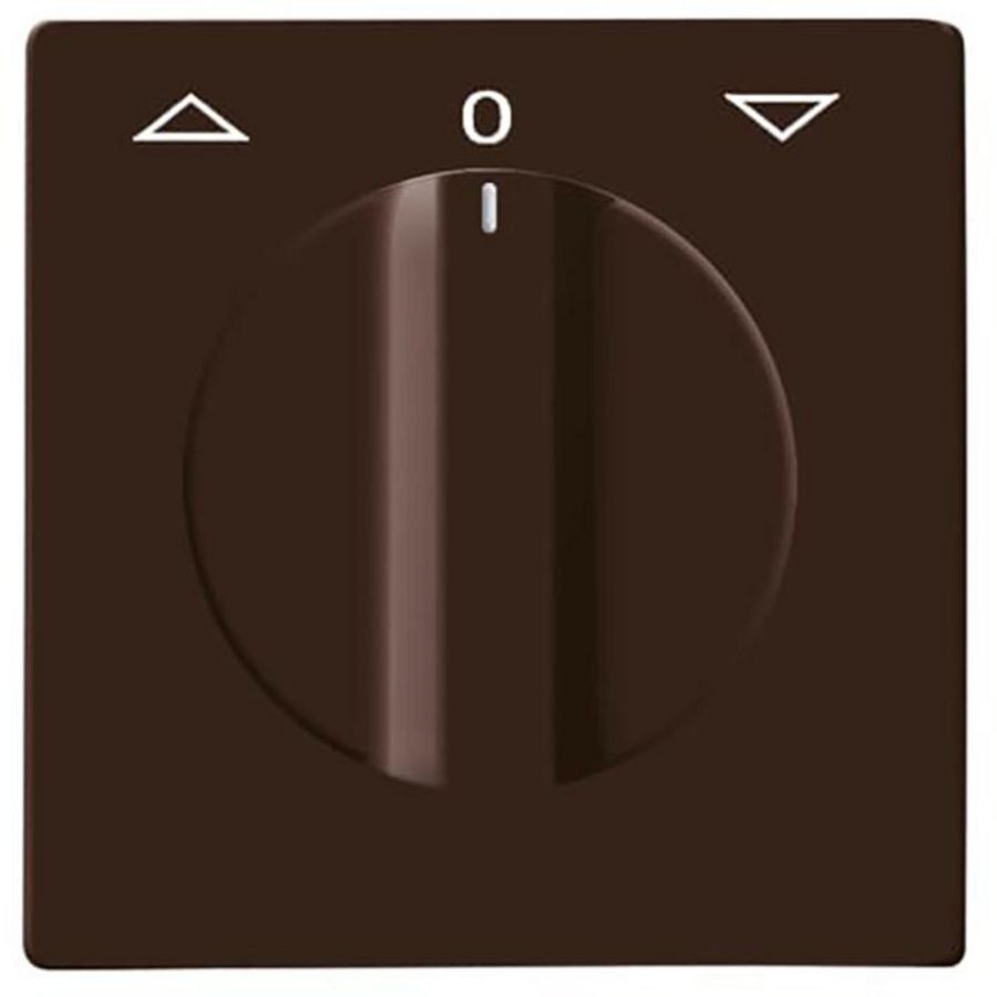 Centraalplaat v inbouw jaloeziesch draai IP44 A-w bruin (2142 DR-31)