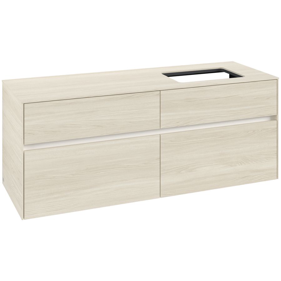 Wastafelonderkast Collaro 1400x548x500mm White Oak C11800AA