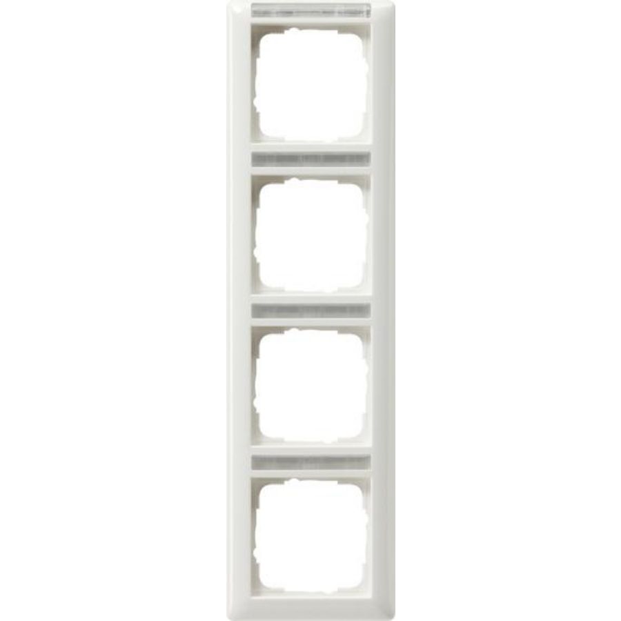 Afdekraam 4-voudig verticaal TK Gira Standard 55 zuiver wit
