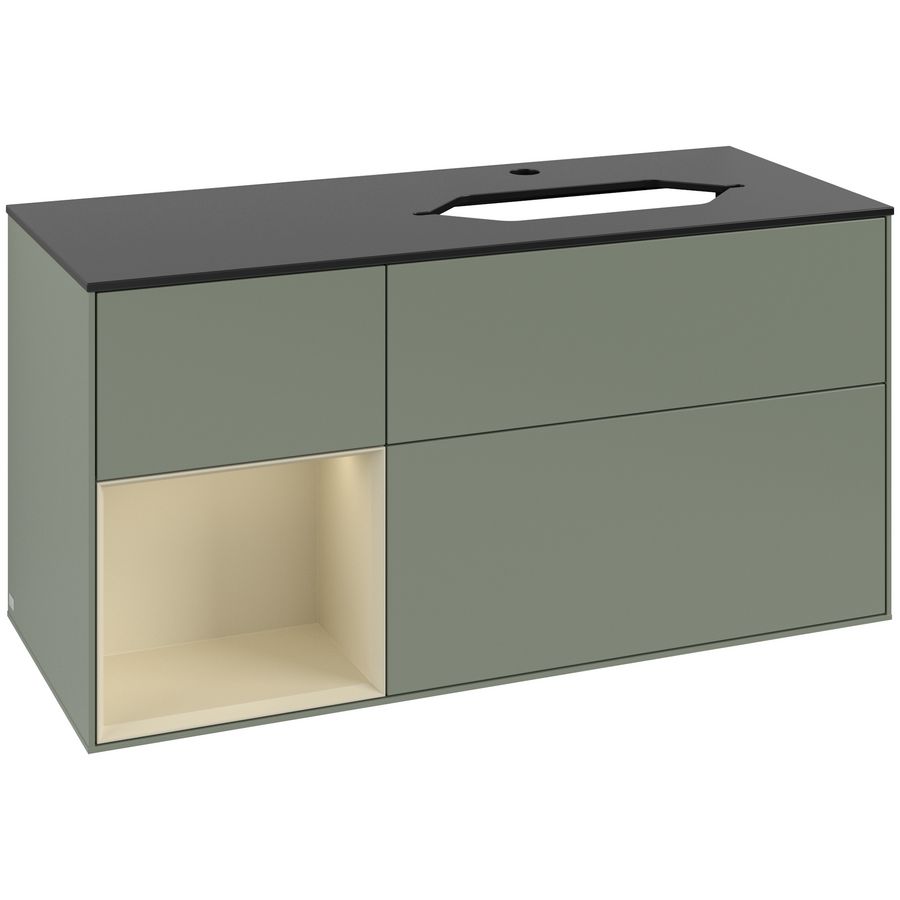 Wastafelonderkast Finion 1200x603x501mm Olive Matt Lacquer F272HJGM