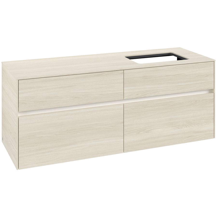 Wastafelonderkast Collaro 1400x548x500mm White Oak C118B0AA