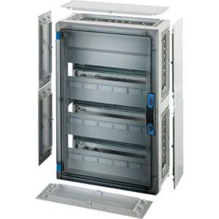 au. beh. 51 modul 3x17 BM4 wand Dicht Transparant deur +PE