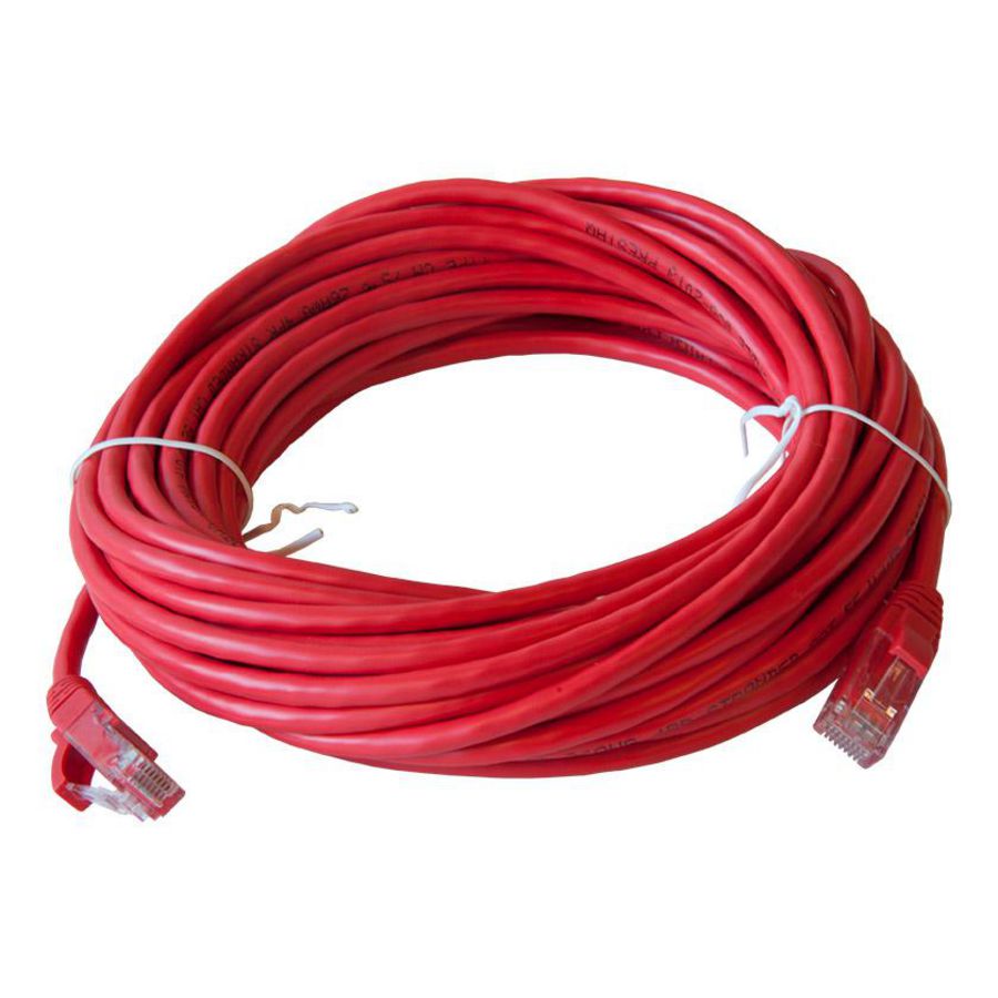 Patchkabel / netwerkkabel CAT5e UTP PVC molded rood 10meter