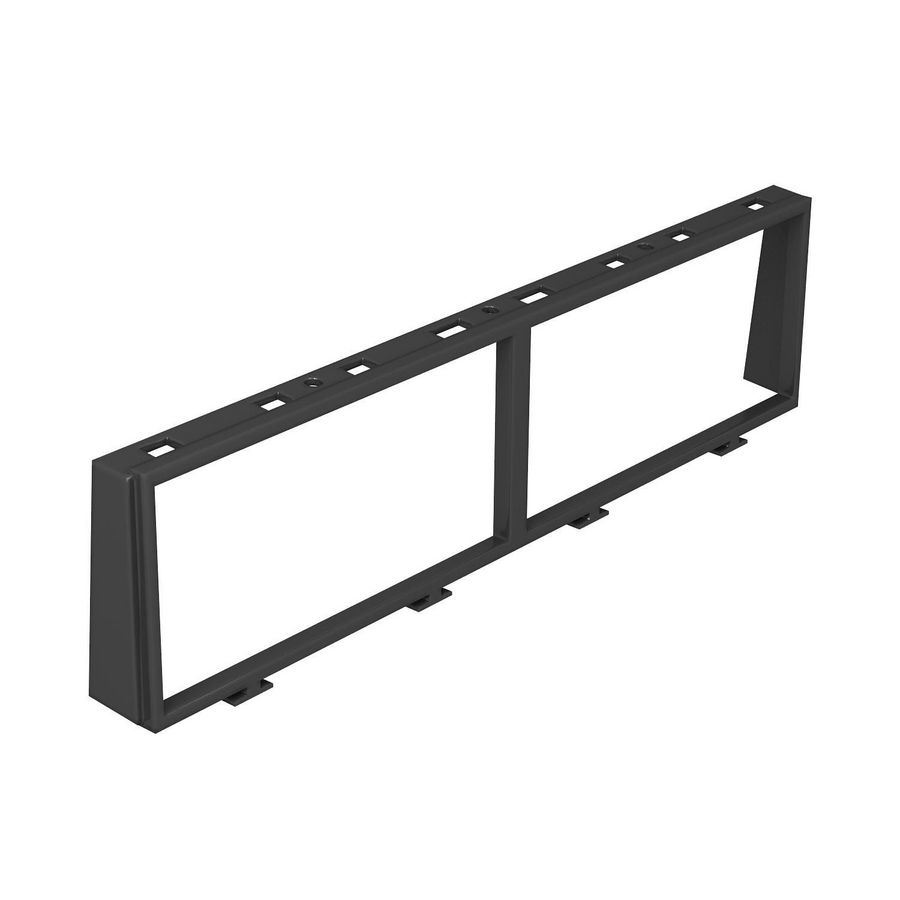 Inbouwraam voor 2v+2v Modul 45 polycarbonaat VVE=5