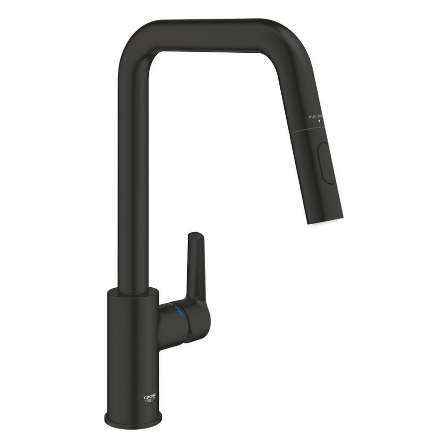 Start Keukenmengkraan U-uitloop Uittrekbare Matte Black