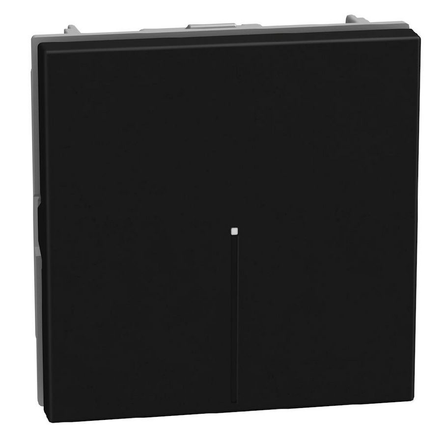 Light Now axiale drukknop NO 10A - 2 modules - zwart