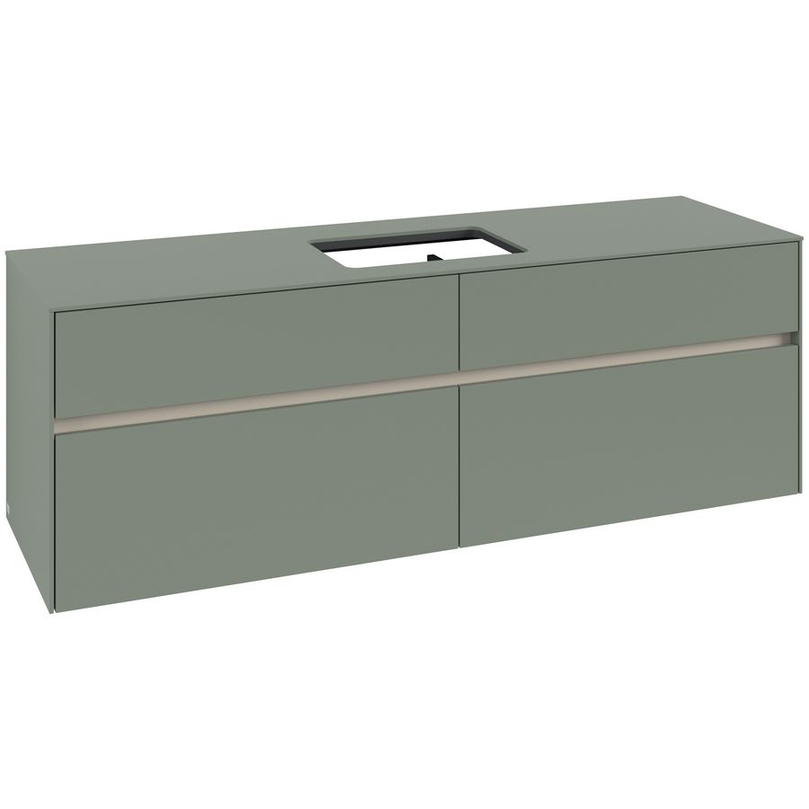Wastafelonderkast Collaro 1600x548x500mm Soft Green C120B0AF