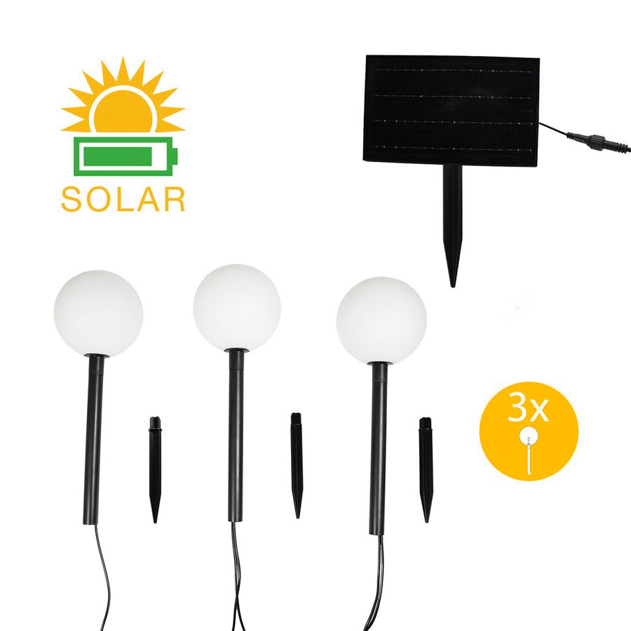LED Party Balls Solar Garden 3st G150 150lm 2500K IP54