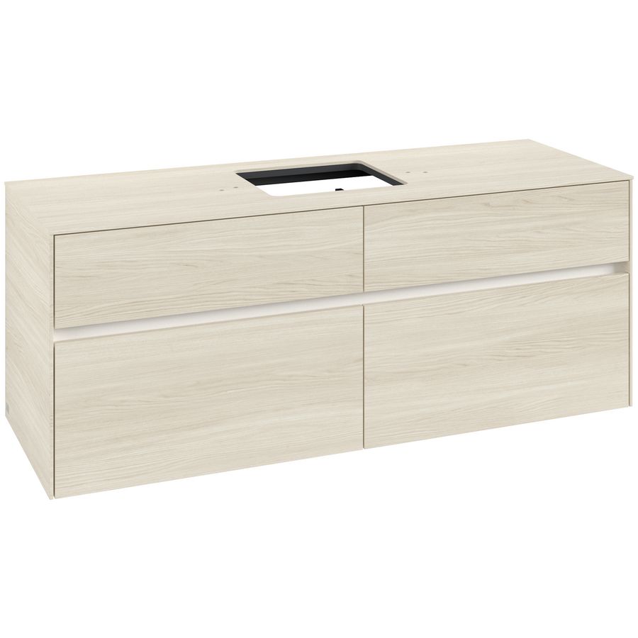 Wastafelonderkast Collaro 1400x548x500mm White Oak C13100AA