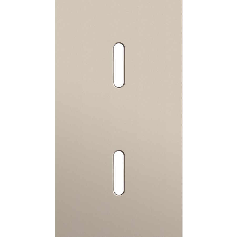 Tweevoudige afdekpl. verticaal 71mm centerafstand twee enkel