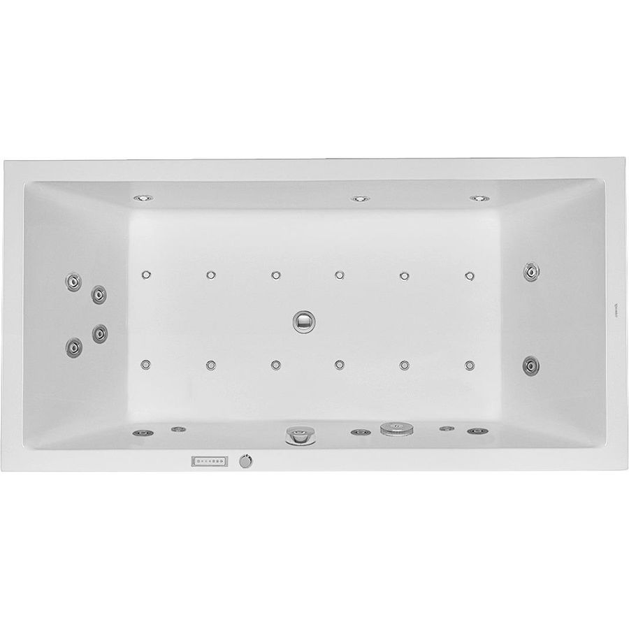 Whirlbad Starck 1800x900mm wit inbouw 2 rugstenen Combi E