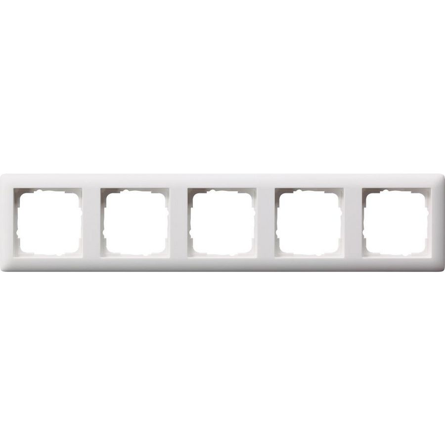 Afdekraam 5-voudig Gira Standard 55 zuiver wit m