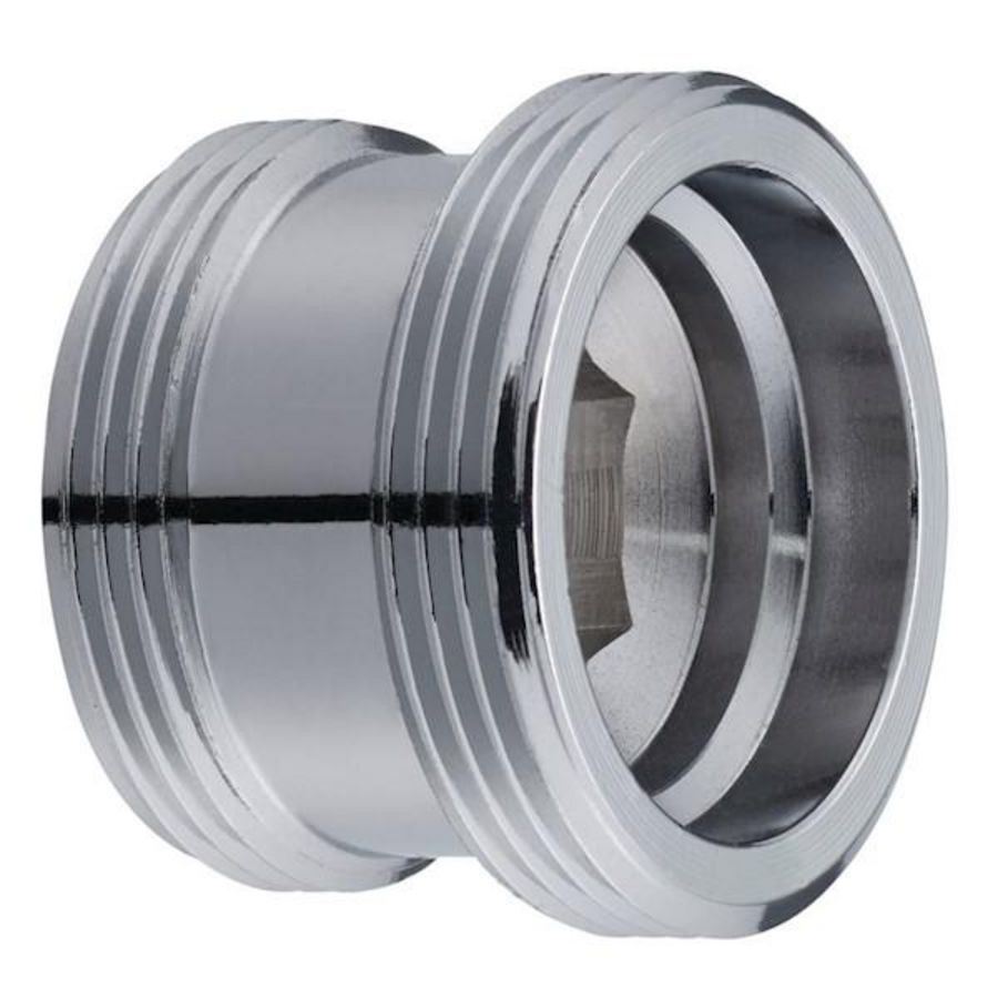 Verloopnippel M20xM22 chroom