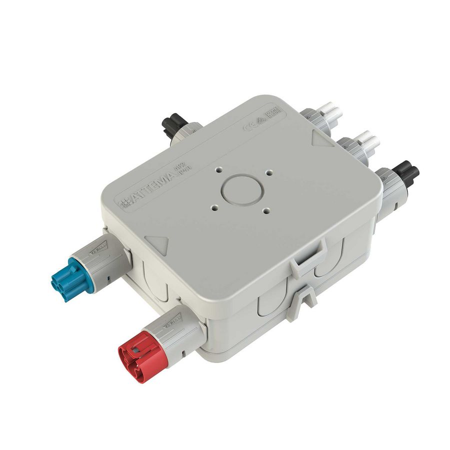 Stekerbare kabeldoos wand-/plafondmontage AKW-DET2