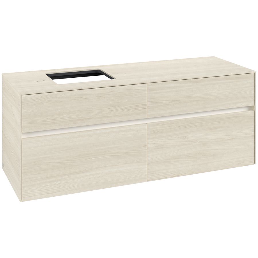 Wastafelonderkast Collaro 1400x548x500mm White Oak C132B0AA