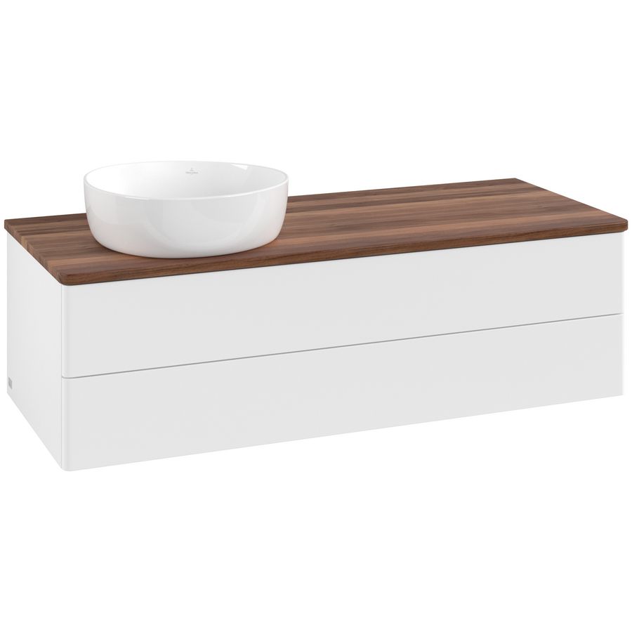 Wastafelonderkast Antao 1200x360x500mm White Matt Lacquer L22012MT