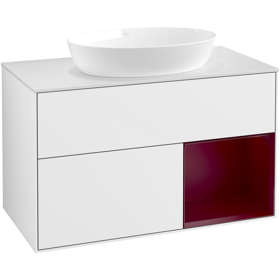 Wastafelonderkast Finion 1000x603x501mm G.White.L FA21HBGF