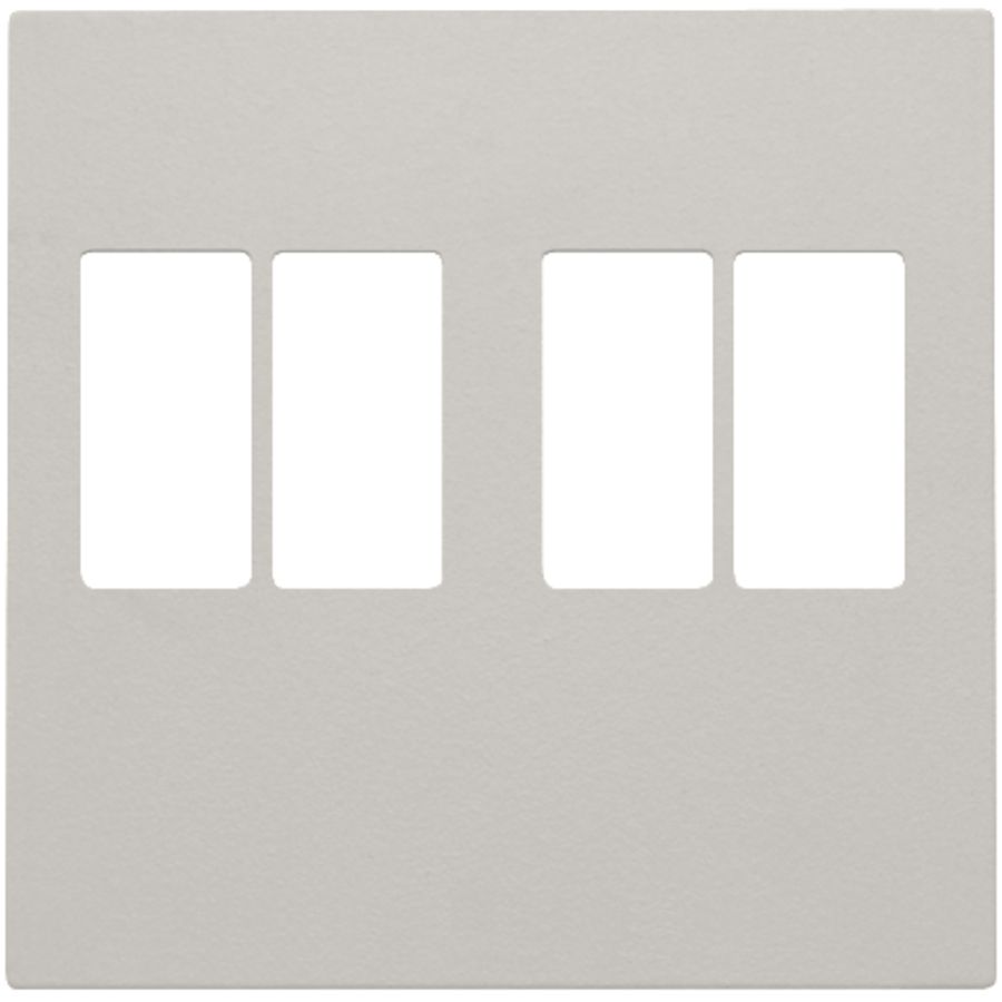 Afwerkingsset 2-voudige luidsprekeraansl. light grey