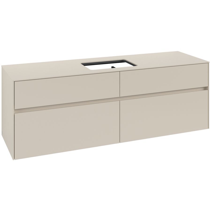 Wastafelonderkast Collaro 1600x548x500mm Cashmere Grey C12000VN