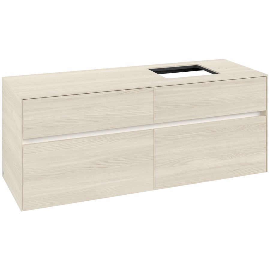 Wastafelonderkast Collaro 1400x548x500mm White Oak C133B0AA