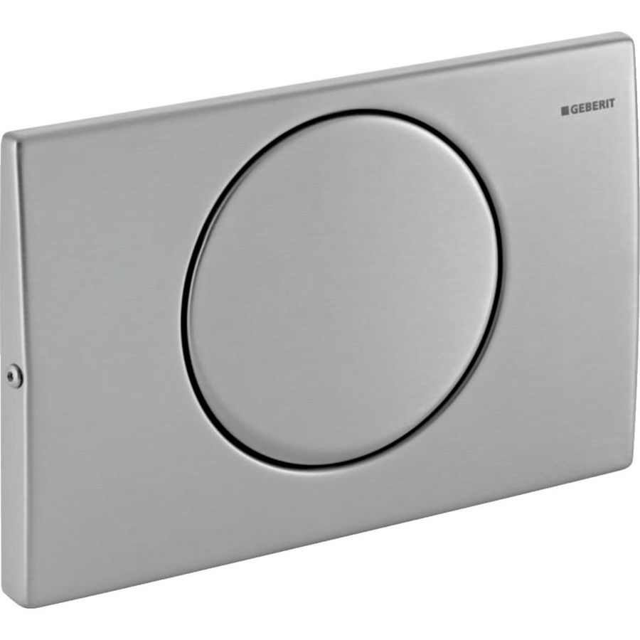 Bedieningsplaat 2-toets Delta10 SQUARE vastschroefbaar geborsteld RVS VVE=10
