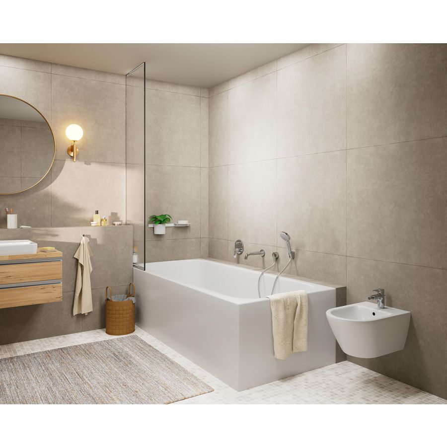 AfbouwdeelVernis Blend 1-hendel inbouwbadmengkraan chroom