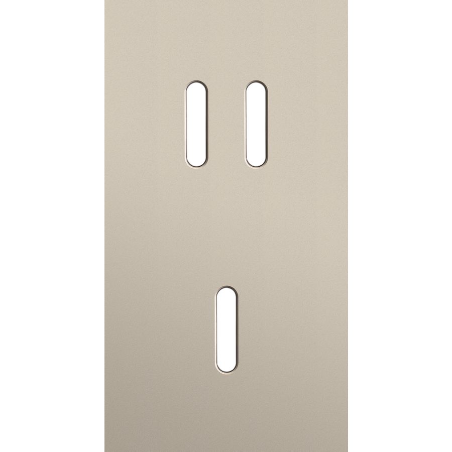 Tweevoudige afdekpl. verticaal 71mm centerafstand een tweevo