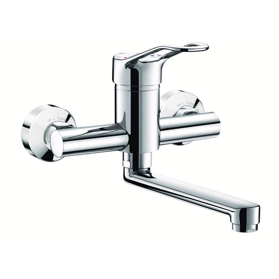 Muurmengkraan . uitloop draaibaar L.200 open grp S/C