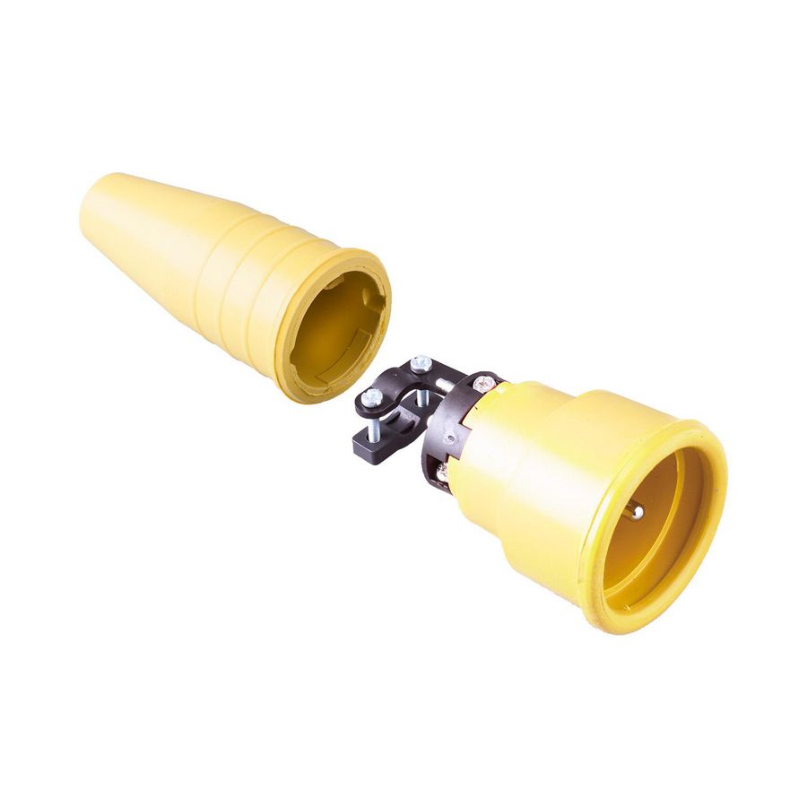 Volrubber koppelcontactstop 16A 250V penaarde VVE=100