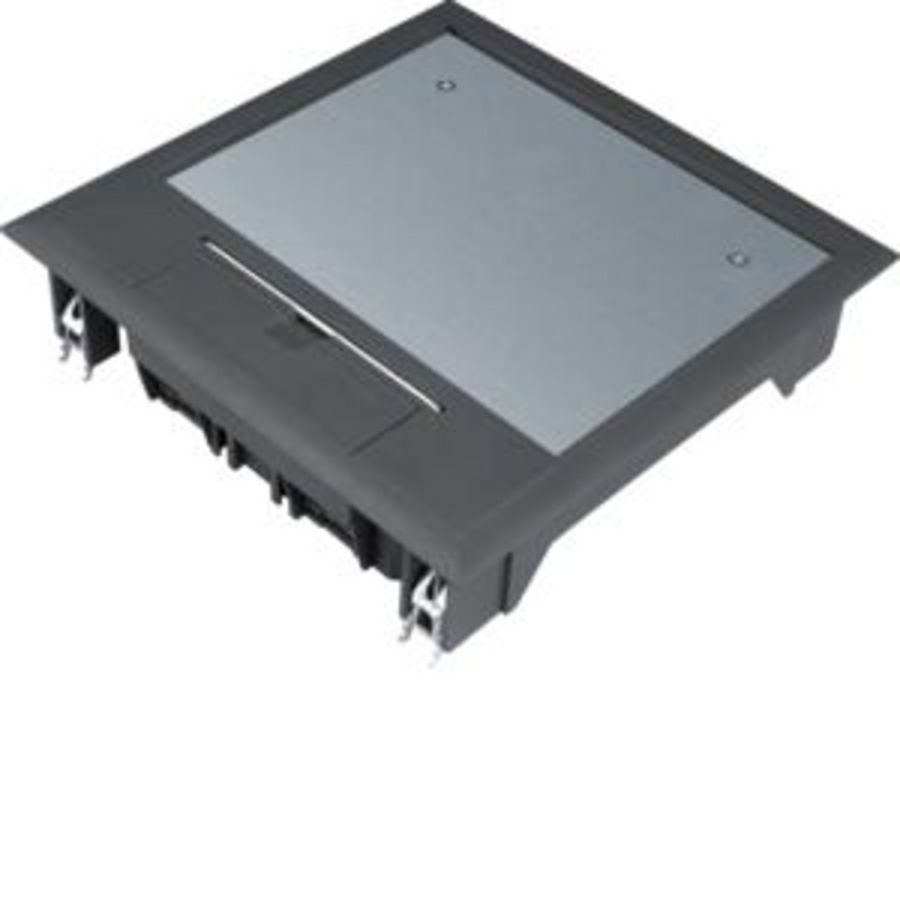 Installatiedoos Q06 200x200mm zwart 5mm vloerafdekking